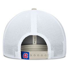Atlanta Braves Fanatics Heritage Light Khaki A-Frame Adjustable Hat - Khaki Hats