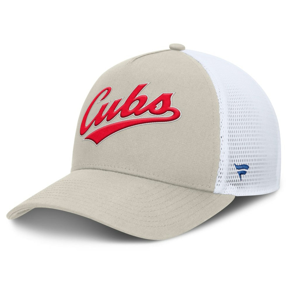Chicago Cubs Fanatics Heritage Light Khaki A-Frame Adjustable Hat - Khaki Hats