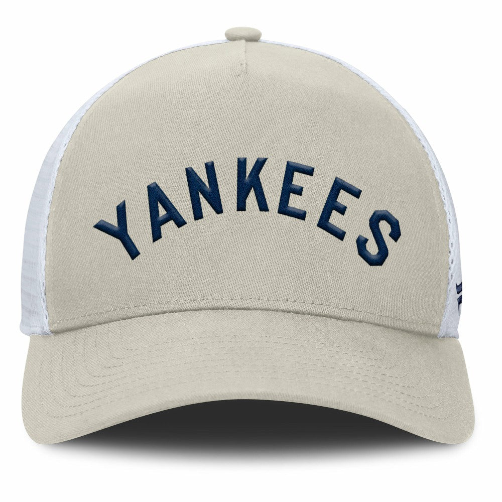 New York Yankees Fanatics Heritage Light Khaki A-Frame Adjustable Hat - Khaki Hats
