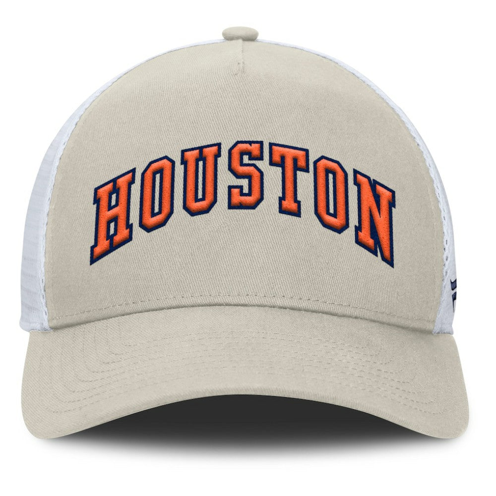 Houston Astros Fanatics Heritage Light Khaki A-Frame Adjustable Hat - Khaki Hats