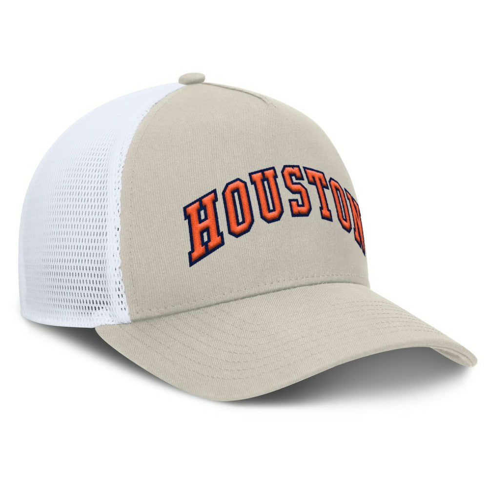 Houston Astros Fanatics Heritage Light Khaki A-Frame Adjustable Hat - Khaki Hats