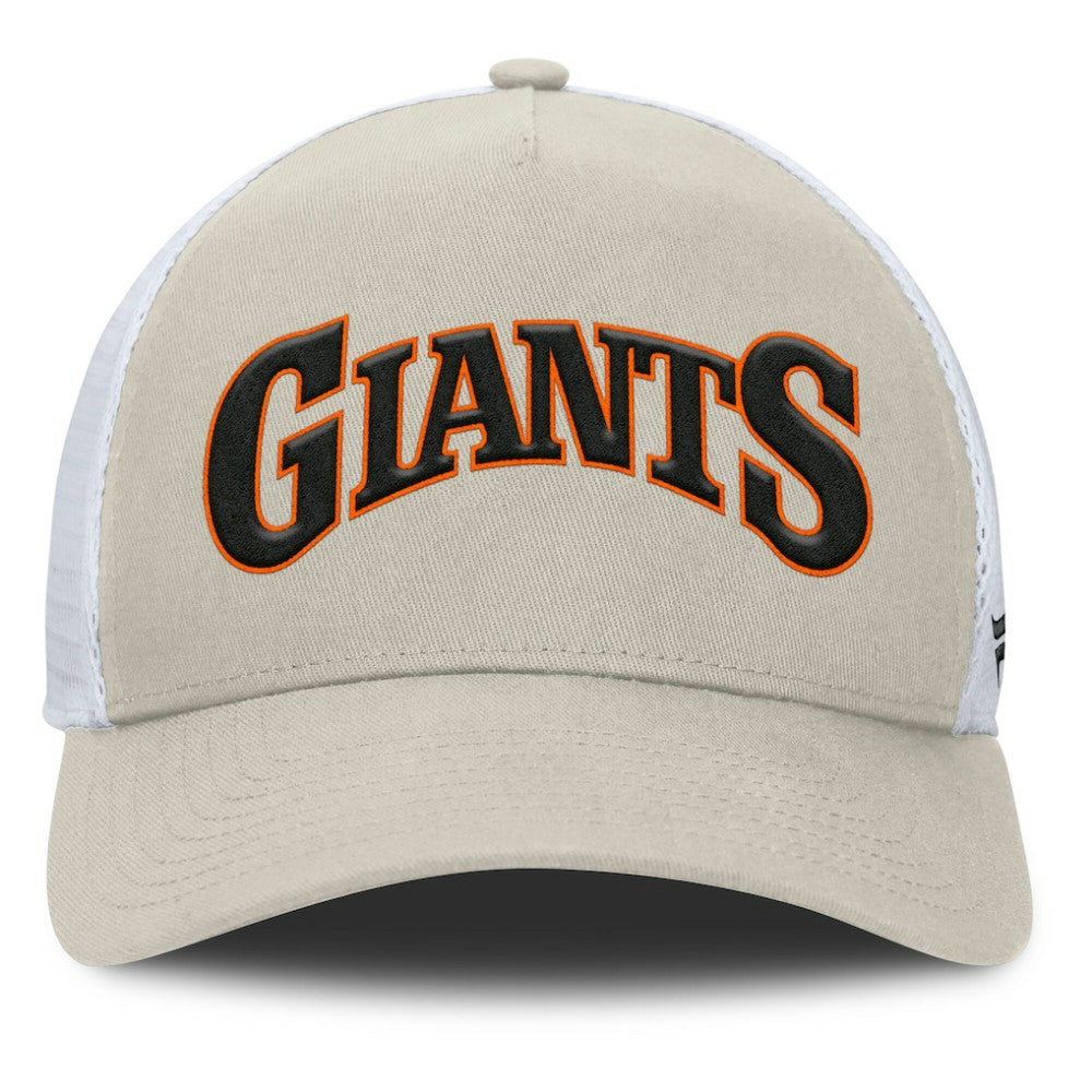 San Francisco Giants Fanatics Heritage Light Khaki A-Frame Adjustable Hat - Khaki Hats