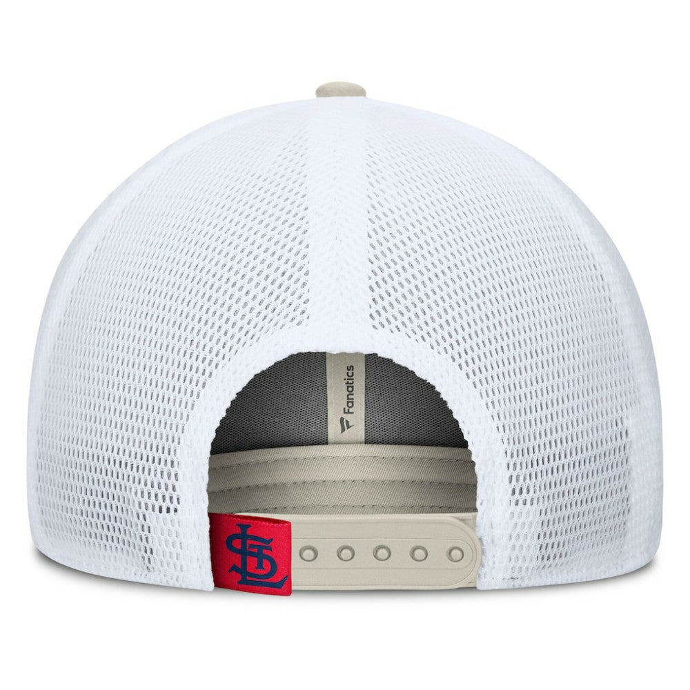 St. Louis Cardinals Fanatics Heritage Light Khaki A-Frame Adjustable Hat - Khaki Hats