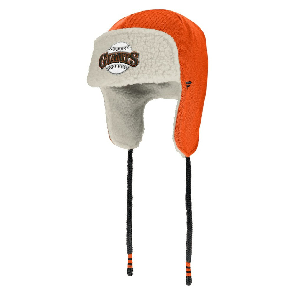 San Francisco Giants Fanatics Heritage Trapper Hat - Orange/Black Hats