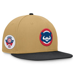Chicago Cubs Fanatics  Heritage Two-Tone Fitted Hat - Khaki/Black Hats