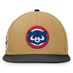 Chicago Cubs Fanatics  Heritage Two-Tone Fitted Hat - Khaki/Black Hats