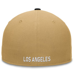 Los Angeles Dodgers Fanatics  Heritage Two-Tone Fitted Hat - Khaki/Black Hats