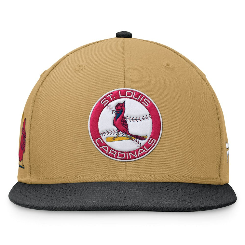 St. Louis Cardinals Fanatics  Heritage Two-Tone Fitted Hat - Khaki/Black Hats