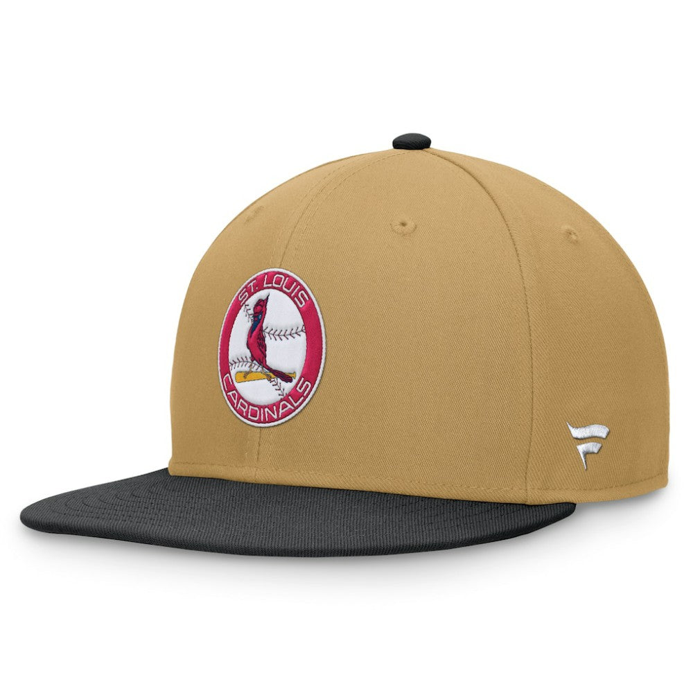 St. Louis Cardinals Fanatics  Heritage Two-Tone Fitted Hat - Khaki/Black Hats