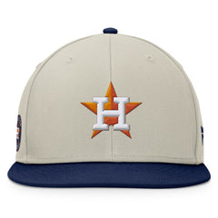 Houston Astros Fanatics Team Two-Tone Snapback Hat - Khaki/Navy Hats