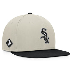 Chicago White Sox Fanatics Team Two-Tone Snapback Hat - Khaki/Black Hats