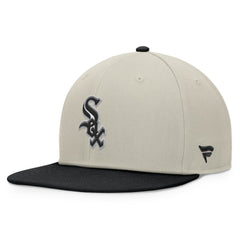 Chicago White Sox Fanatics Team Two-Tone Snapback Hat - Khaki/Black Hats