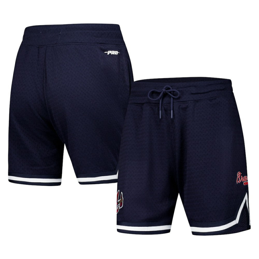 Atlanta Braves Pro Standard Women's Classic Mesh Shorts - Navy Shorts