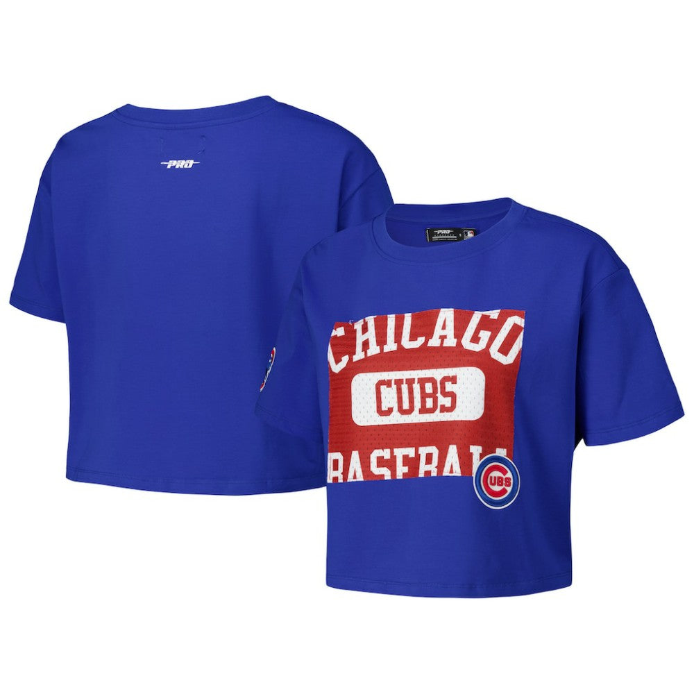 Chicago Cubs Pro Standard Women's Made To Play Boxy Cropped T-Shirt - Royal T-shirts