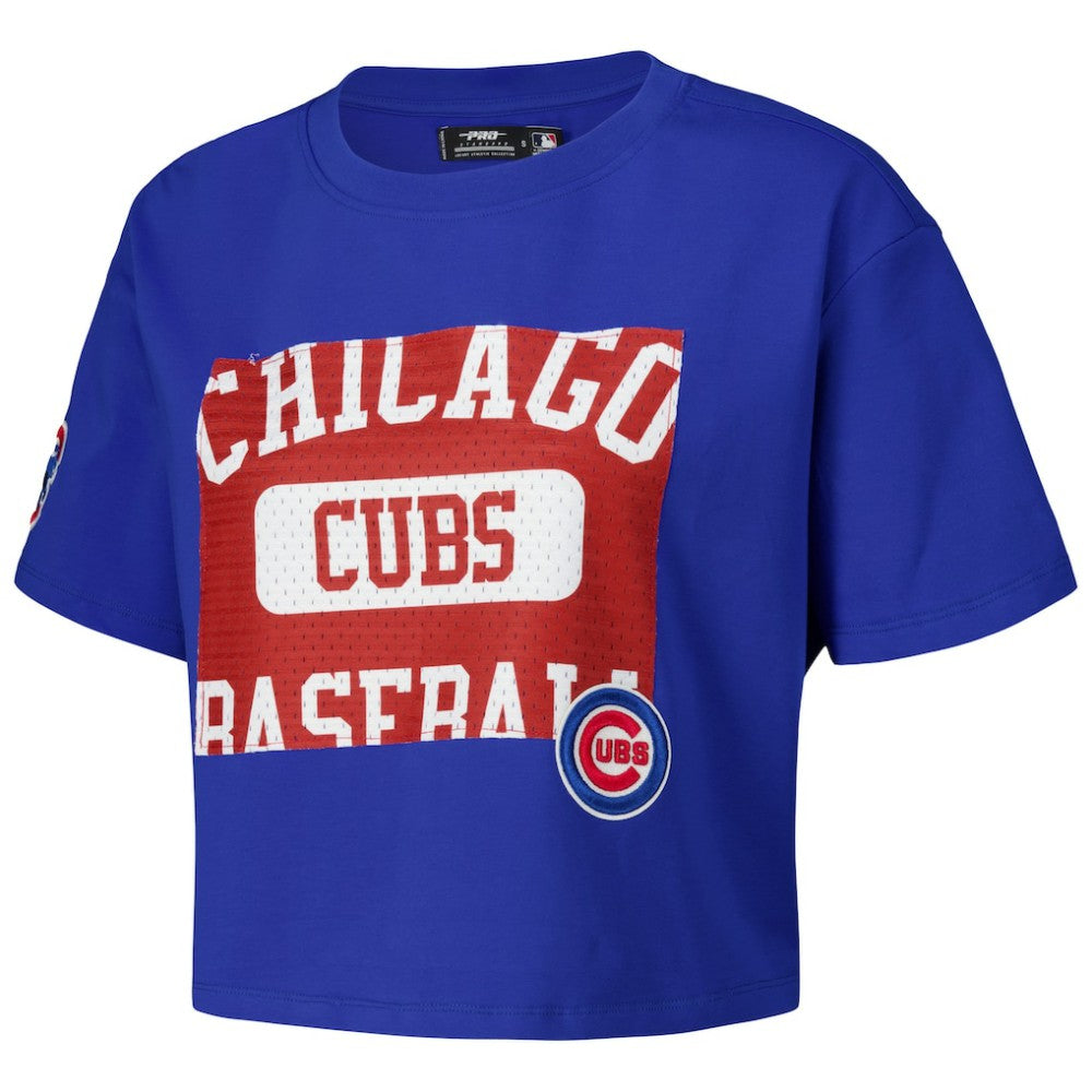Chicago Cubs Pro Standard Women's Made To Play Boxy Cropped T-Shirt - Royal T-shirts