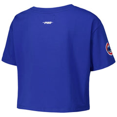 Chicago Cubs Pro Standard Women's Made To Play Boxy Cropped T-Shirt - Royal T-shirts