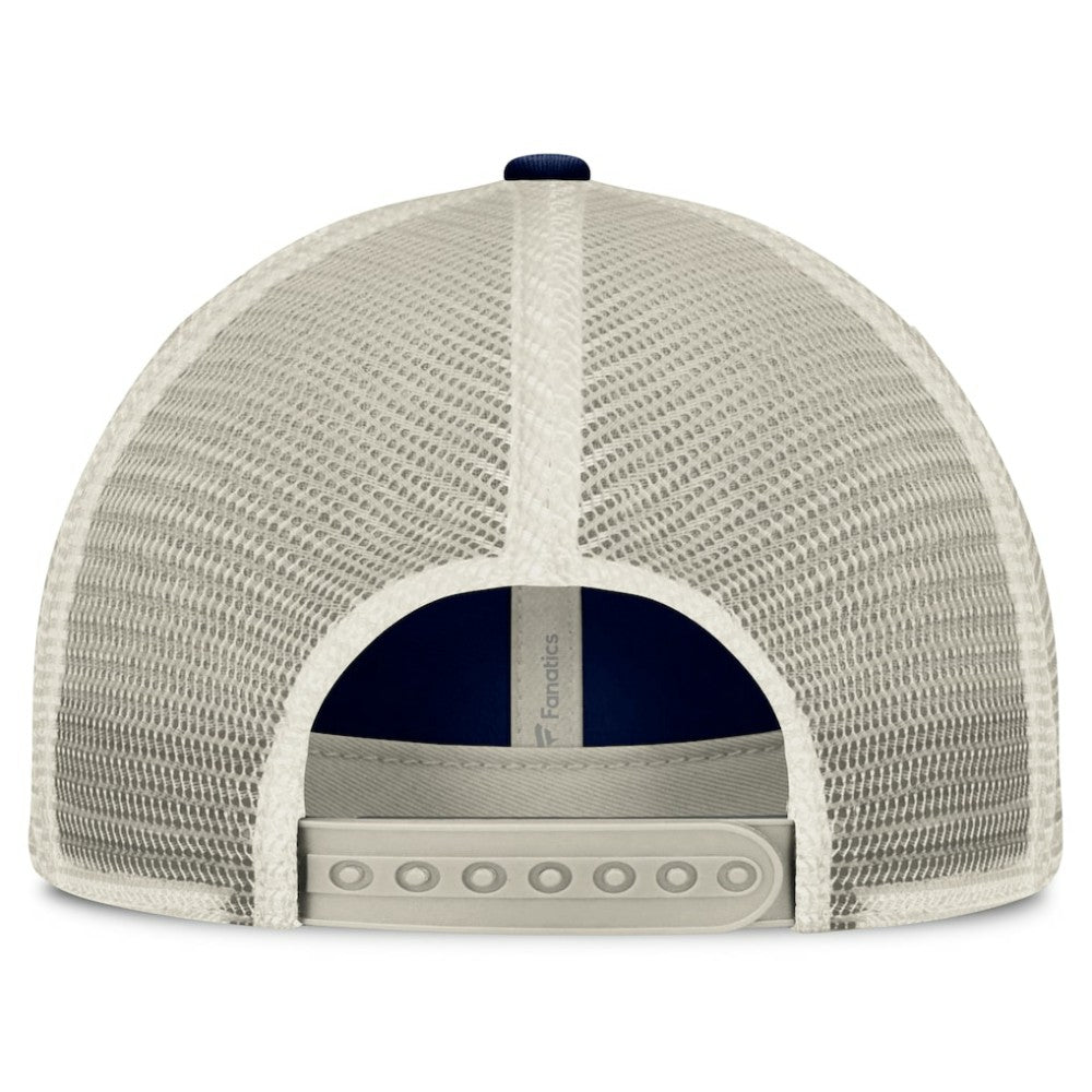 Boston Red Sox Fanatics  Heritage Stripe Trucker Adjustable Hat - Navy/Natural Hats
