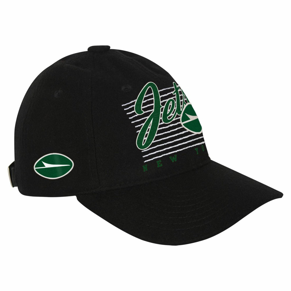 New York Jets Youth Retro Wooly Adjustable Hat Black