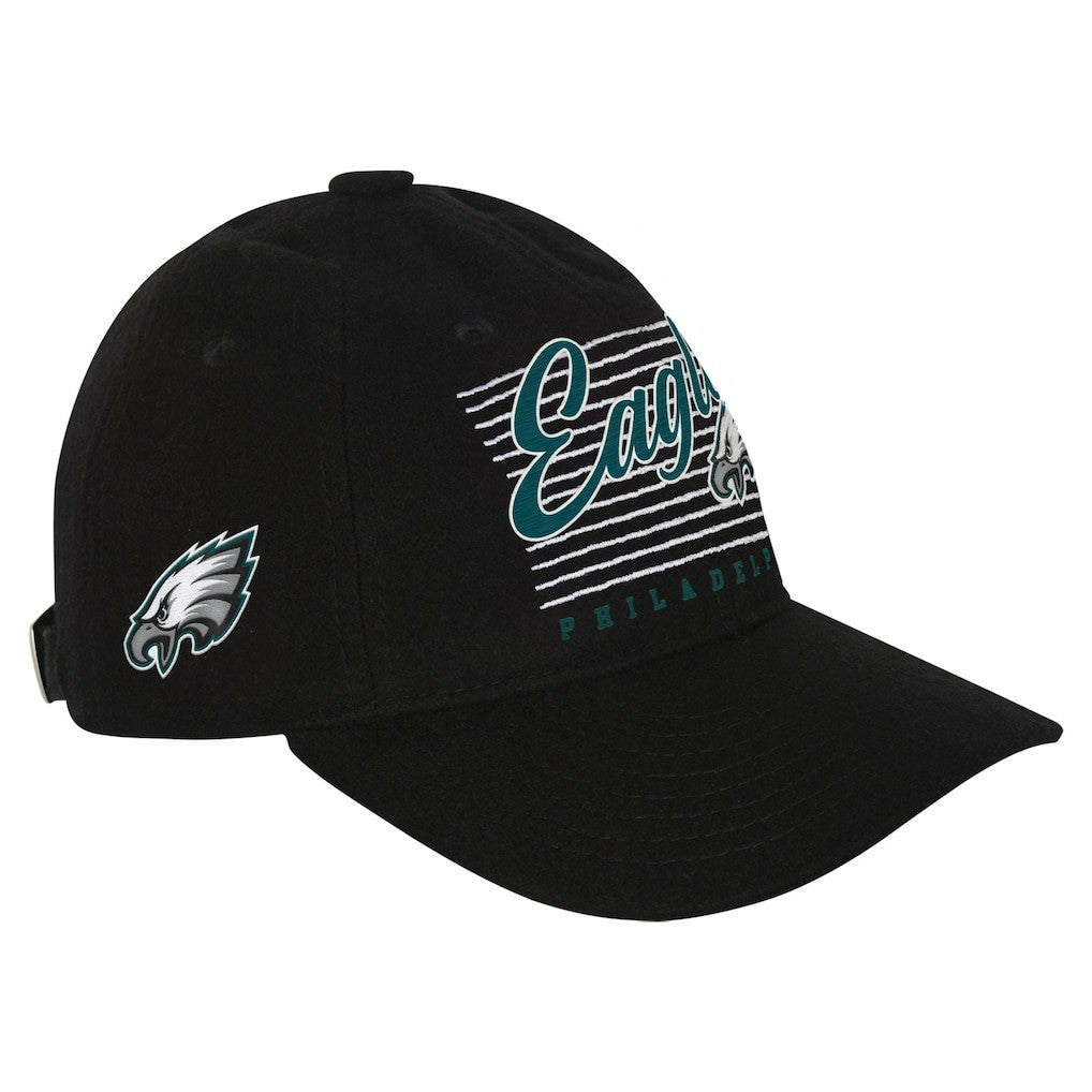 Philadelphia Eagles Youth Retro Wooly Adjustable Hat Black
