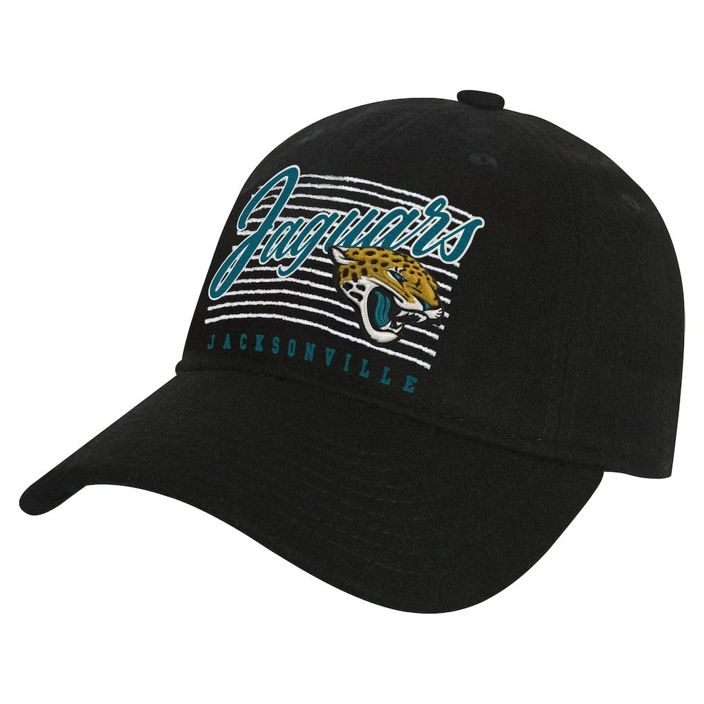 Jacksonville Jaguars Youth Retro Wooly Adjustable Hat Black