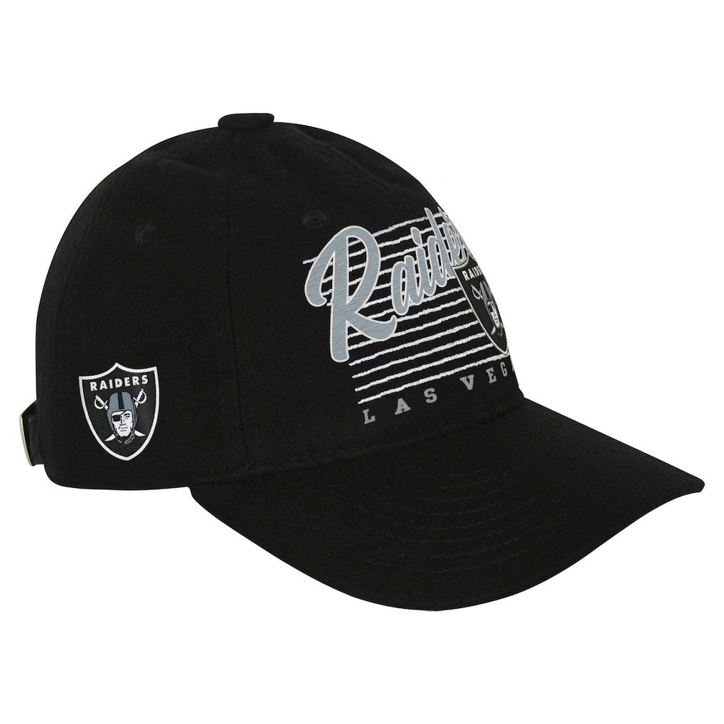 Las Vegas Raiders Youth Retro Wooly Adjustable Hat Black