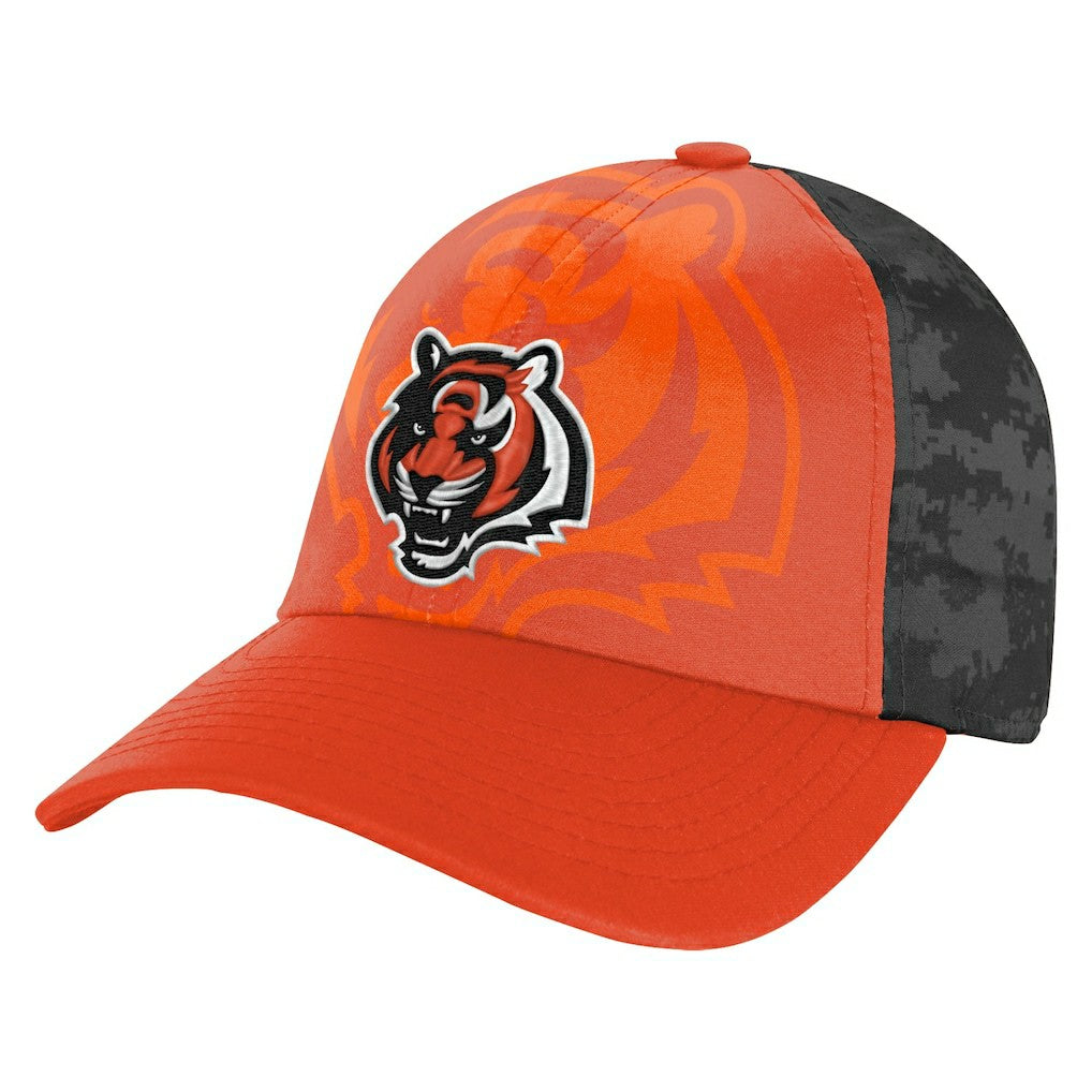 Cincinnati Bengals Youth Combine Two-Tone Adjustable Hat Orange/Black