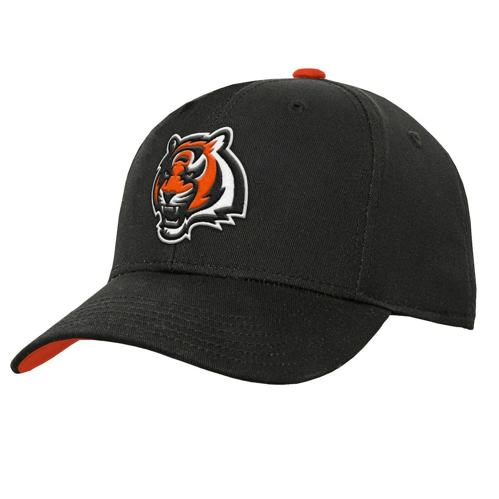 Cincinnati Bengals Youth Team Pre-Curved Adjustable Hat Black