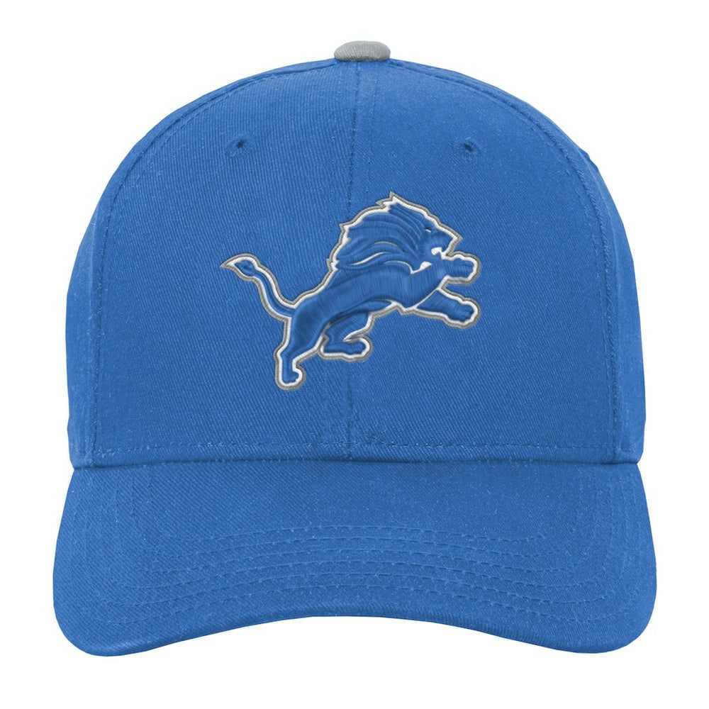 Detroit Lions Youth Team Pre-Curved Adjustable Hat Blue