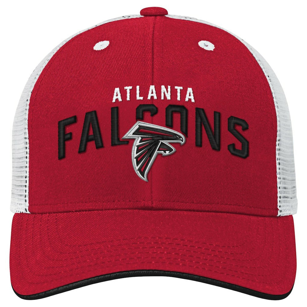 Atlanta Falcons Youth Core Lockup Trucker Adjustable Hat Red