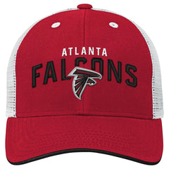 Atlanta Falcons Youth Core Lockup Trucker Adjustable Hat Red