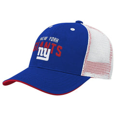 New York Giants Youth Core Lockup Trucker Adjustable Hat Royal