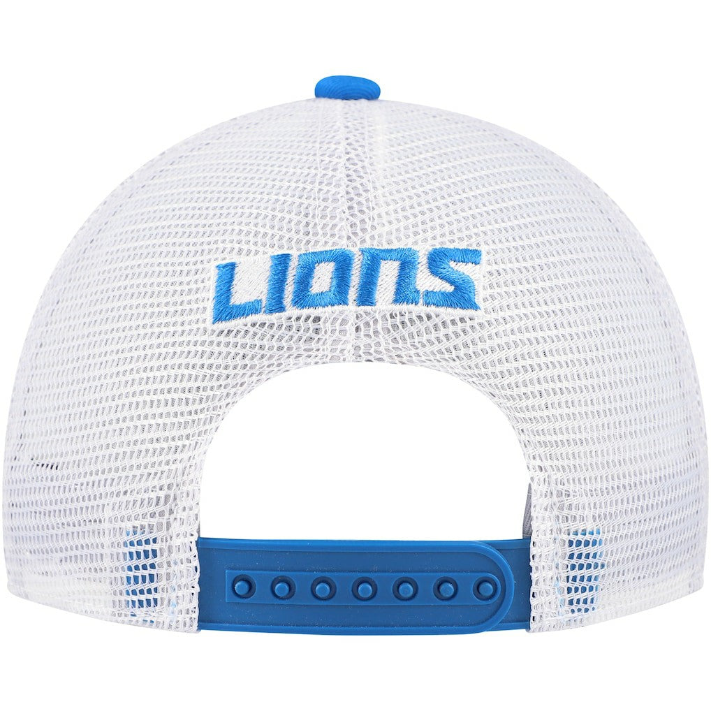 Detroit Lions Youth Core Lockup Trucker Adjustable Hat Blue