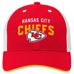 Kansas City Chiefs Preschool Core Lockup Trucker Adjustable hat Red