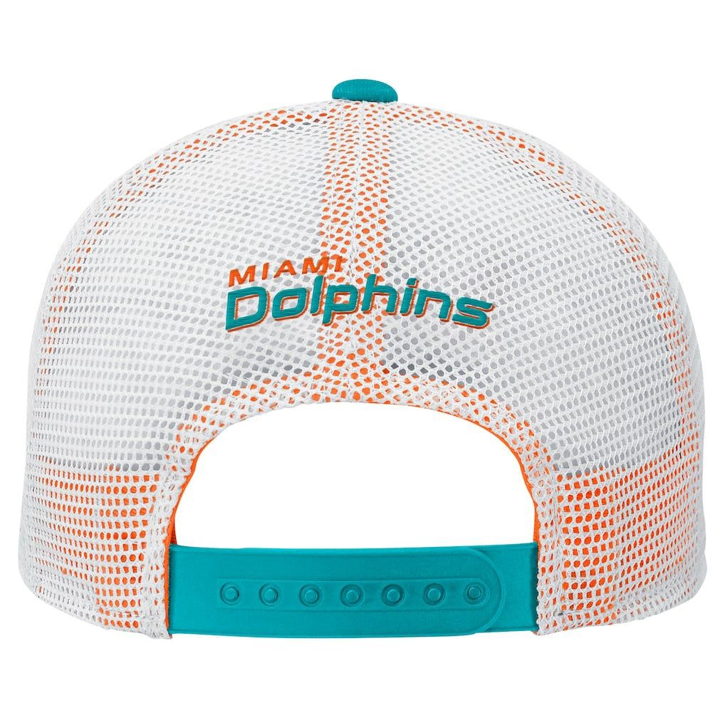 Miami Dolphins Preschool Core Lockup Trucker Adjustable hat Aqua