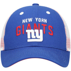 New York Giants Preschool Core Lockup Trucker Adjustable hat Royal