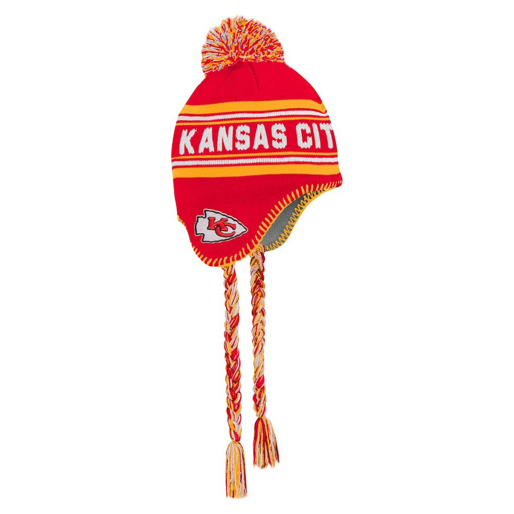 Kansas City Chiefs Preschool Jacquard Tassel Knit Hat with Pom Red