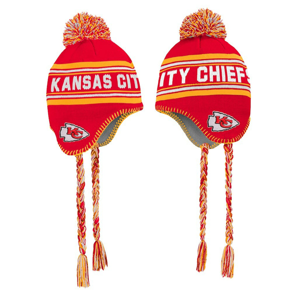 Kansas City Chiefs Preschool Jacquard Tassel Knit Hat with Pom Red