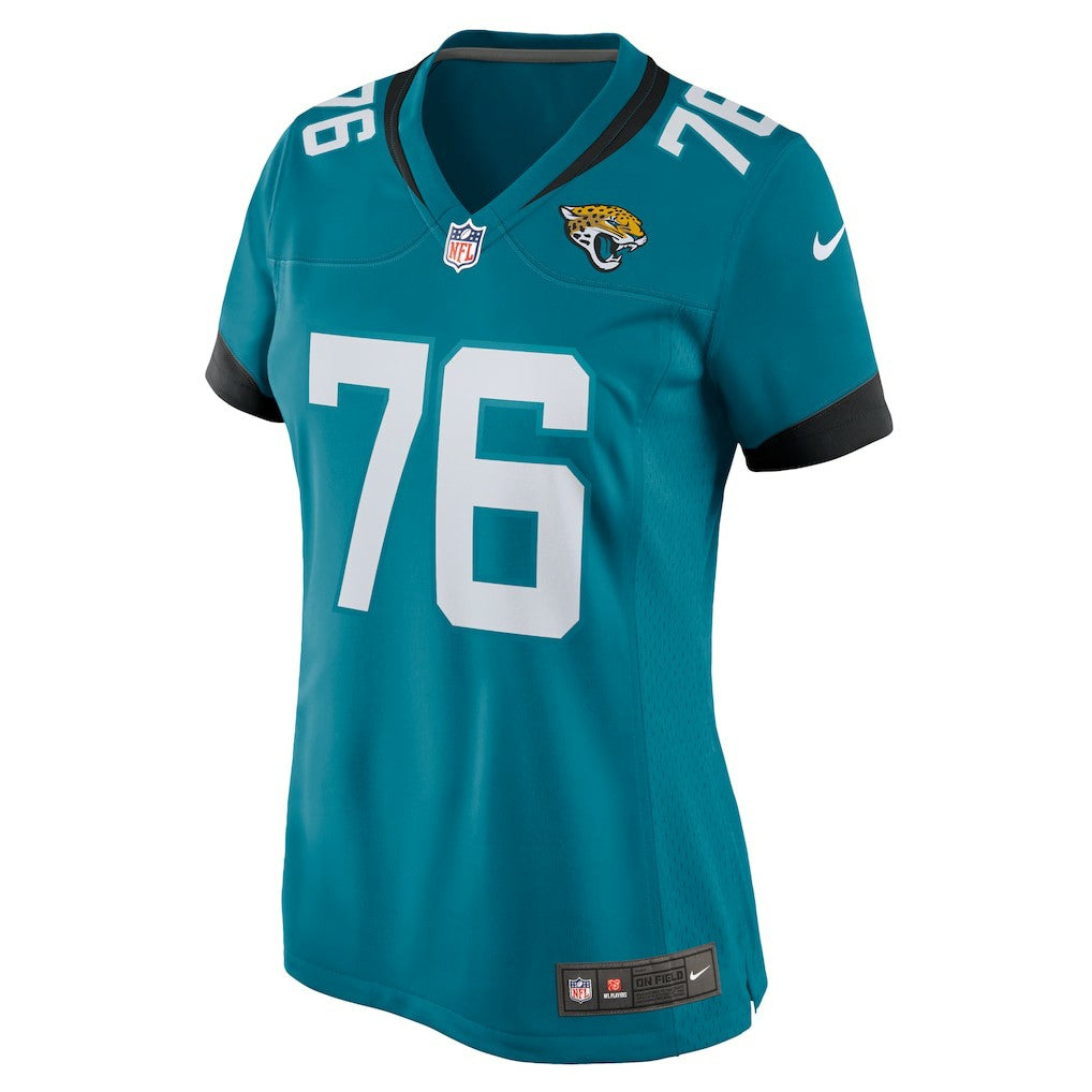 Ezra Cleveland Jacksonville Jaguars Women's Game Jersey Teal