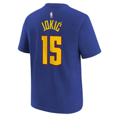 Nikola Jokic Denver Nuggets Jordan Brand Youth Statement Edition Name & Number T-Shirt Blue