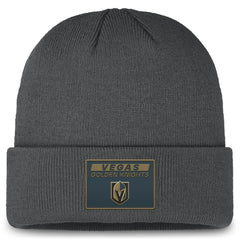 NHL Vegas Golden Knights Fanatics Authentic Pro Cuffed Knit Hat - Gray