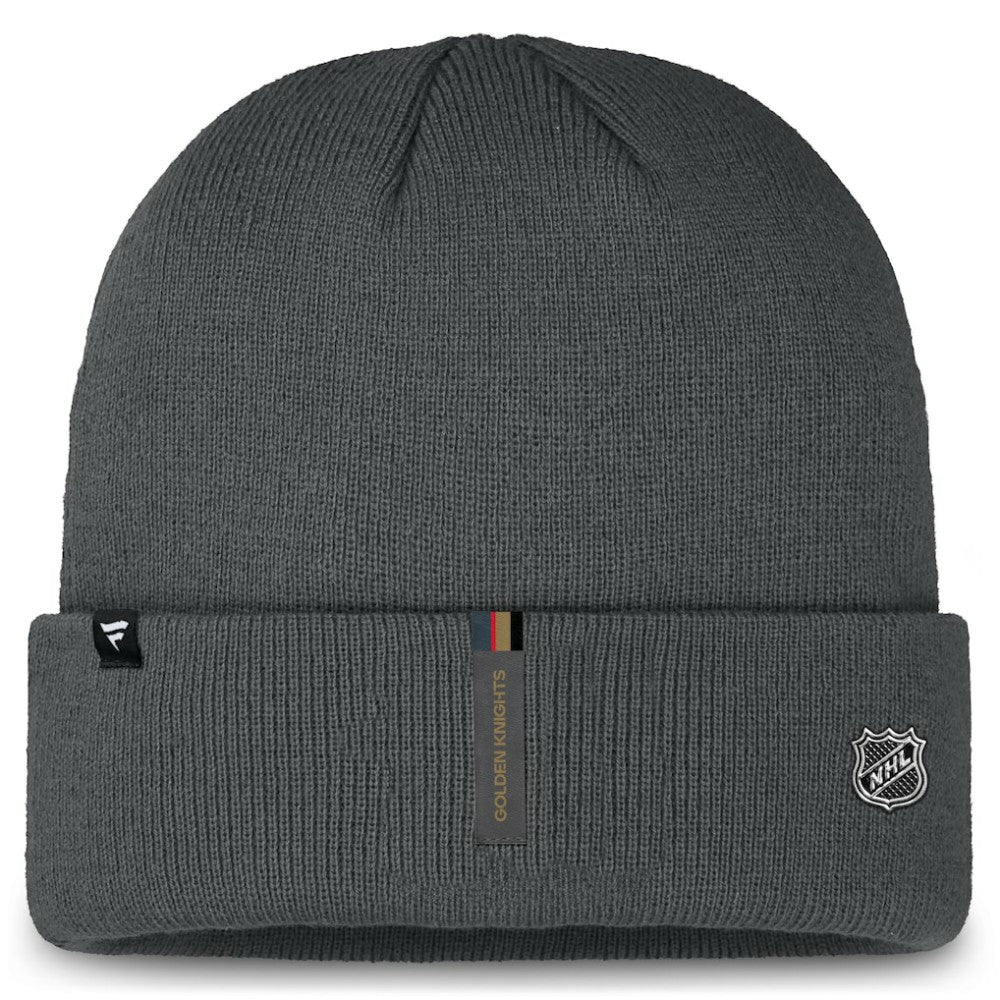 NHL Vegas Golden Knights Fanatics Authentic Pro Cuffed Knit Hat - Gray