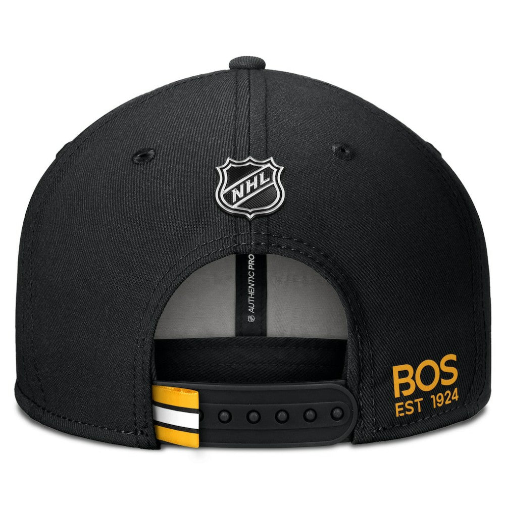 NHL Boston Bruins Fanatics Authentic Pro Prime Snapback Hat - Black