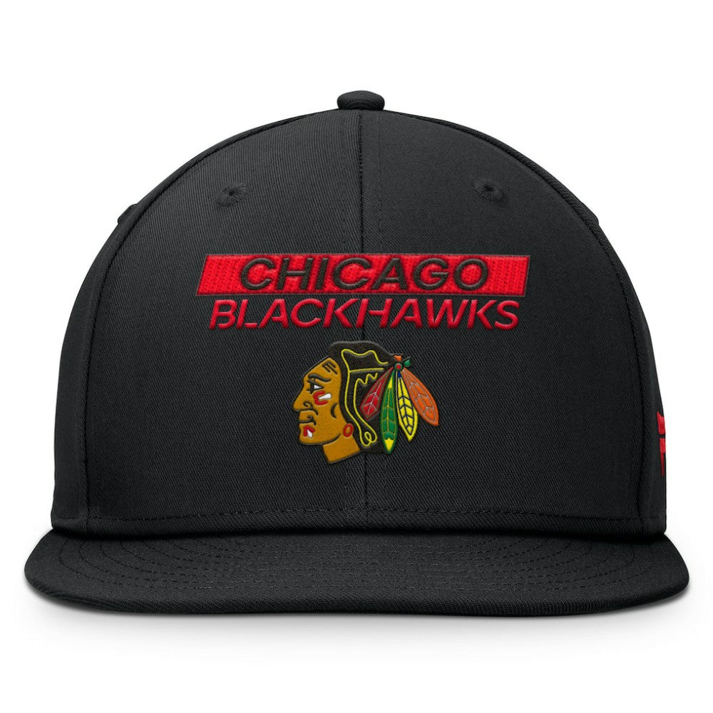 NHL Chicago Blackhawks Fanatics Authentic Pro Prime Snapback Hat - Black