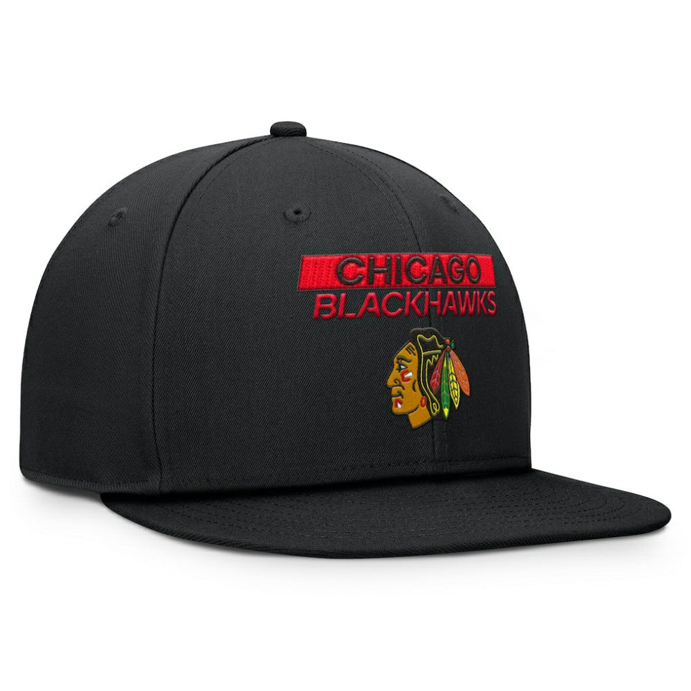 NHL Chicago Blackhawks Fanatics Authentic Pro Prime Snapback Hat - Black