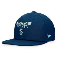 NHL Seattle Kraken Fanatics Authentic Pro Prime Snapback Hat - Deep Sea Blue