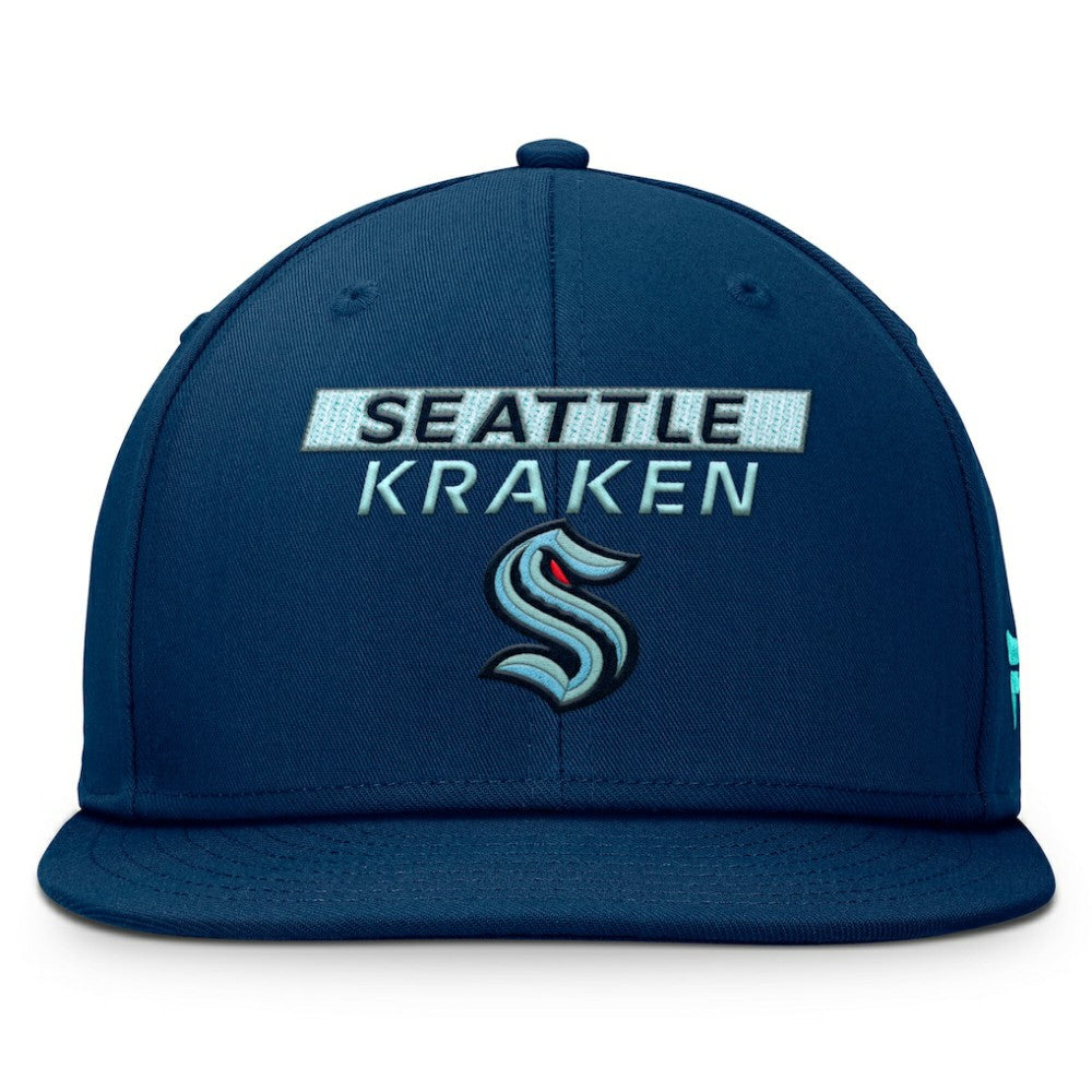 NHL Seattle Kraken Fanatics Authentic Pro Prime Snapback Hat - Deep Sea Blue