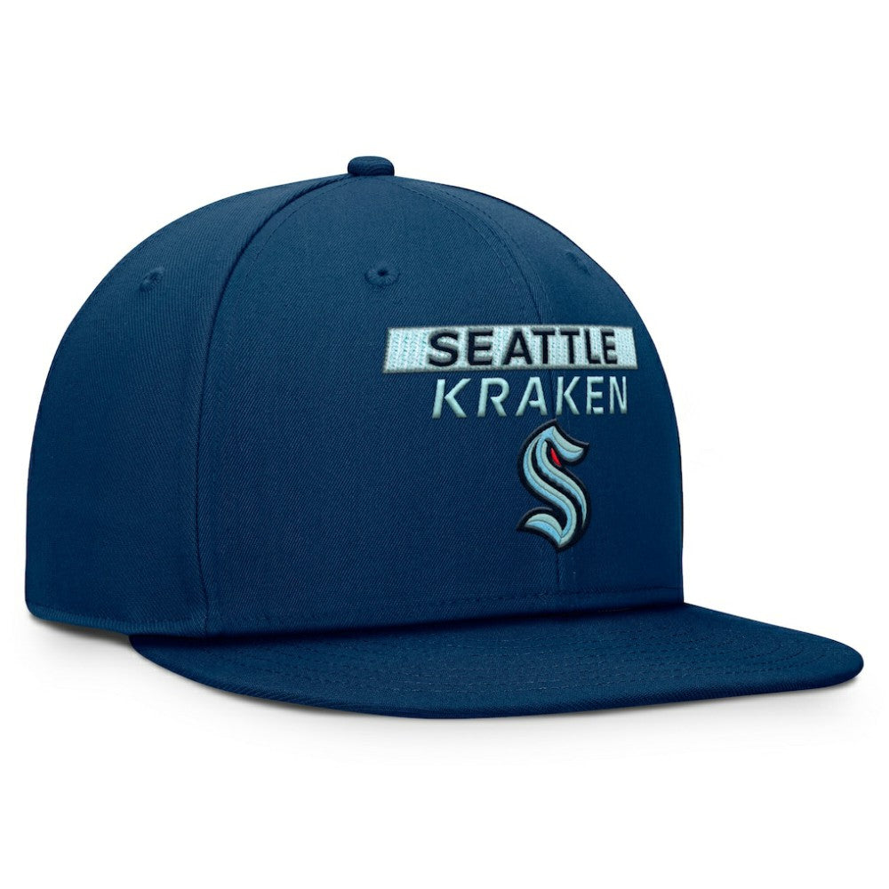 NHL Seattle Kraken Fanatics Authentic Pro Prime Snapback Hat - Deep Sea Blue