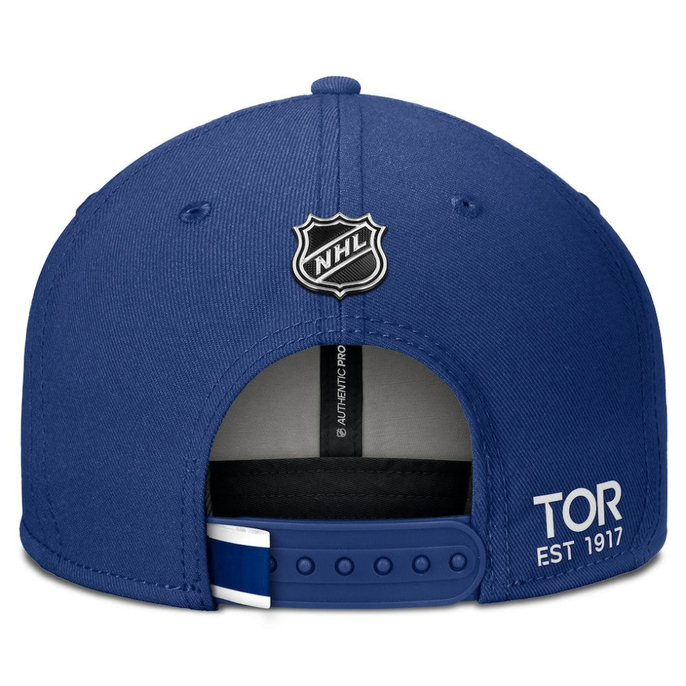 NHL Toronto Maple Leafs Fanatics Authentic Pro Prime Snapback Hat - Blue