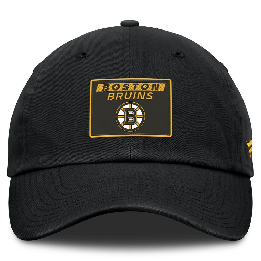 NHL Boston Bruins Fanatics Authentic Pro Prime Adjustable Hat - Black