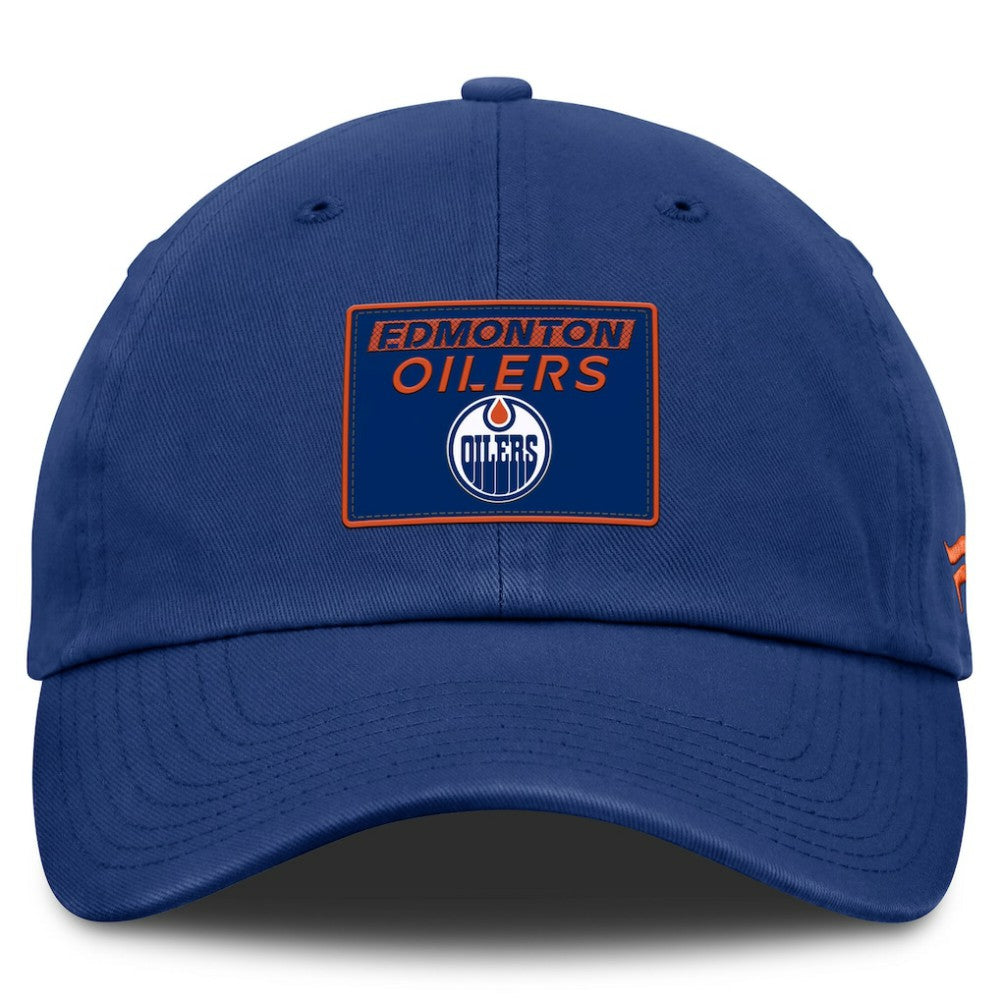 NHL Edmonton Oilers Fanatics Authentic Pro Prime Adjustable Hat - Royal